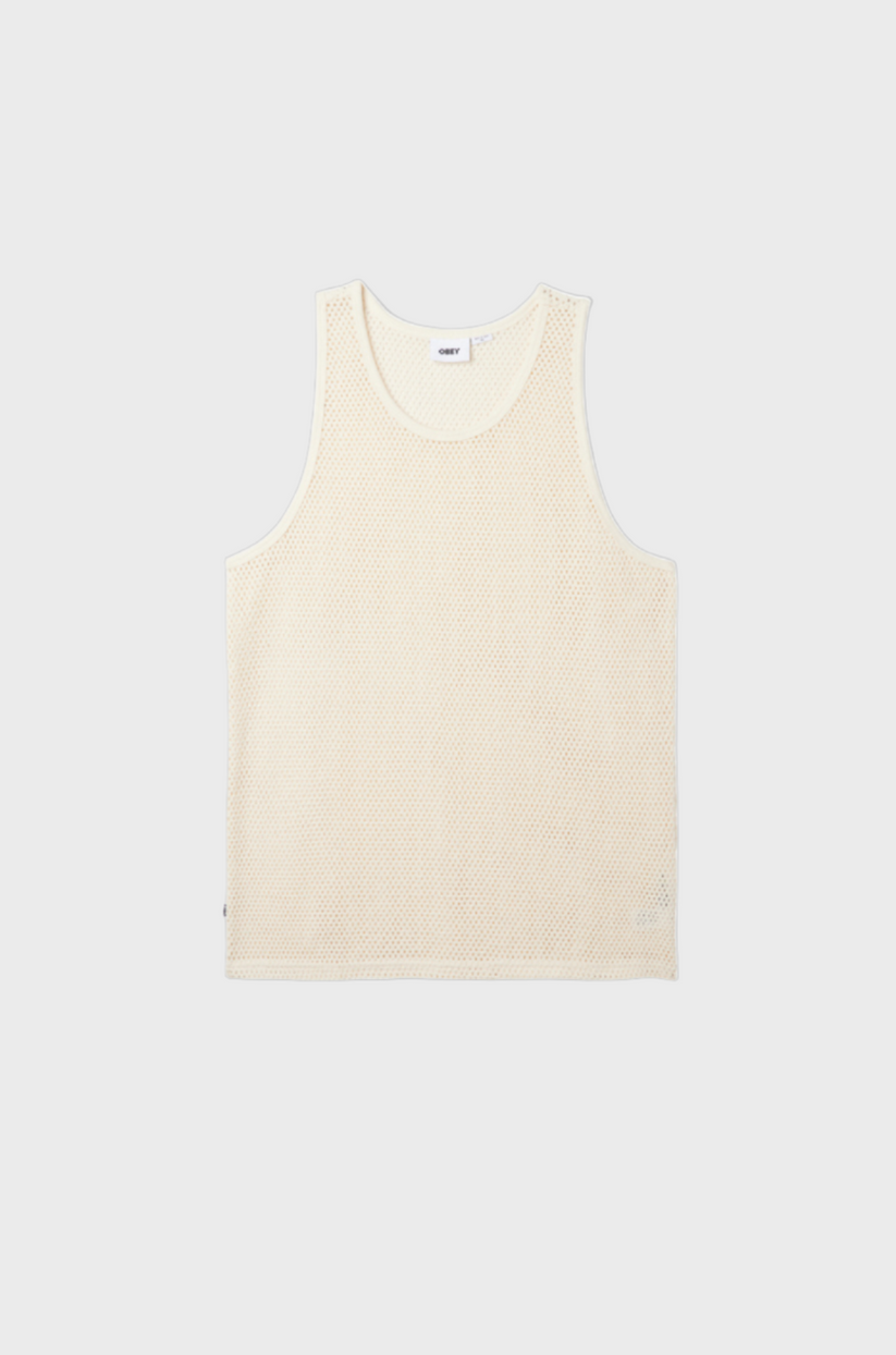 Obey - Tower Mesh Tank Unbleached