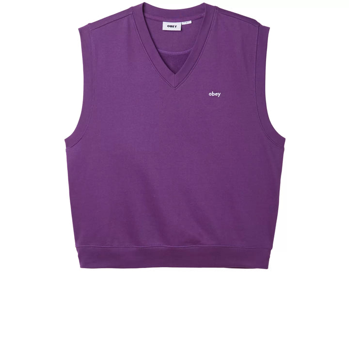 Case Fleece Vest - wineberry