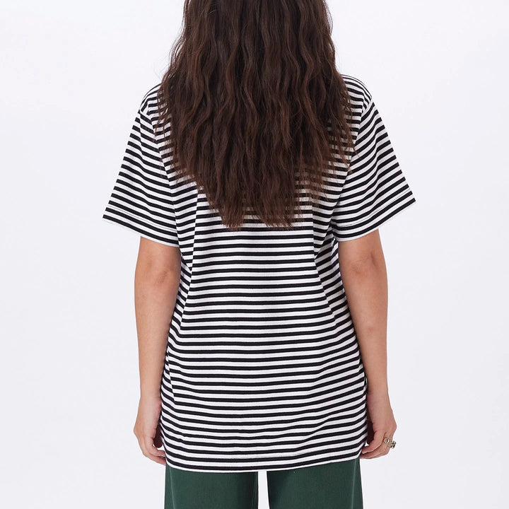 T-Shirt "Works Eye" stripe - black/white