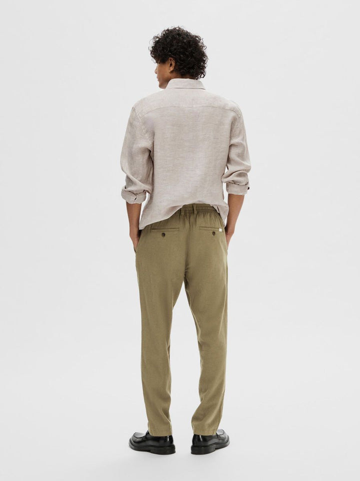 BRODY LINEN PANT - Burnt Olive