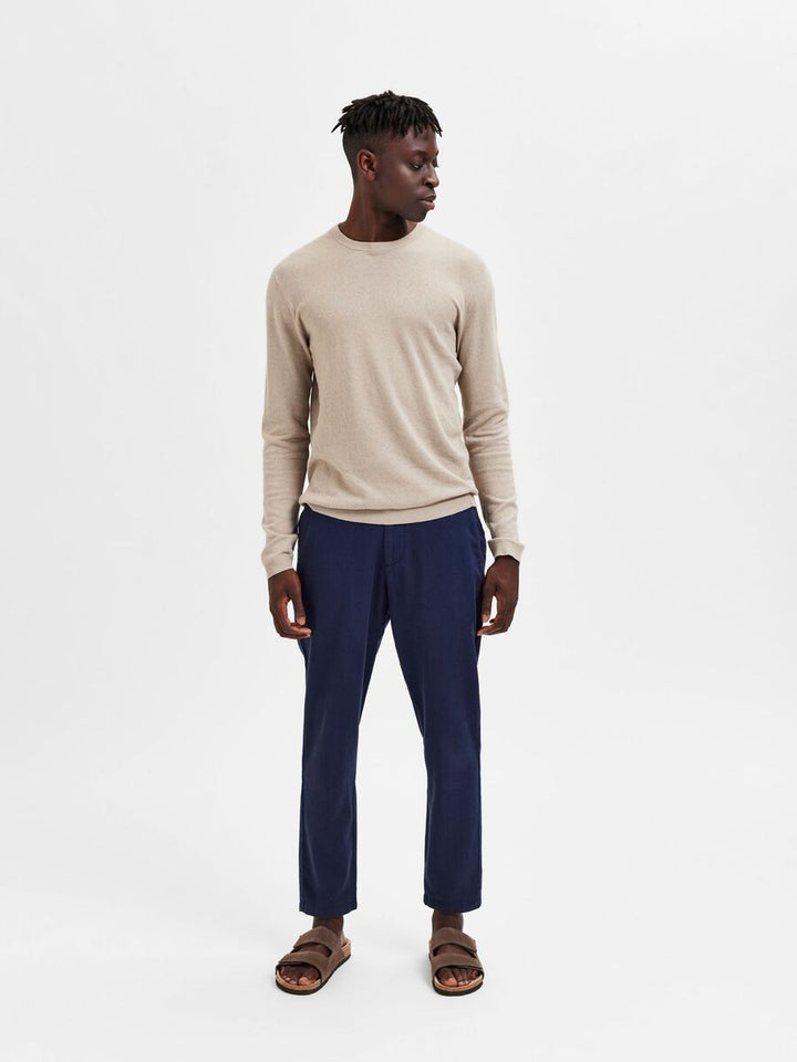 BRODY LINEN PANT - Dark Sapphire