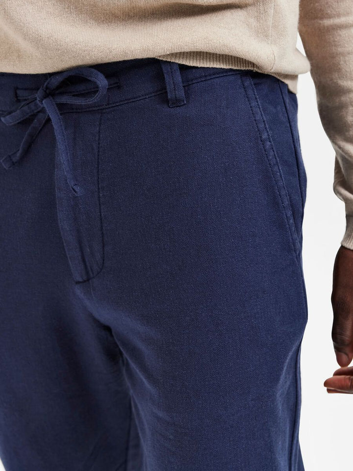 BRODY LINEN PANT - Dark Sapphire
