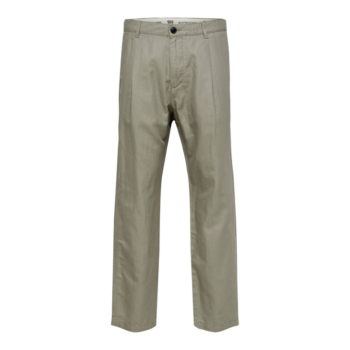 RELAXED JONES 180 CROP LINEN PANT - Vetiver