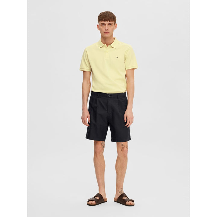 COMFORT-JONES LINEN SHORTS  -black