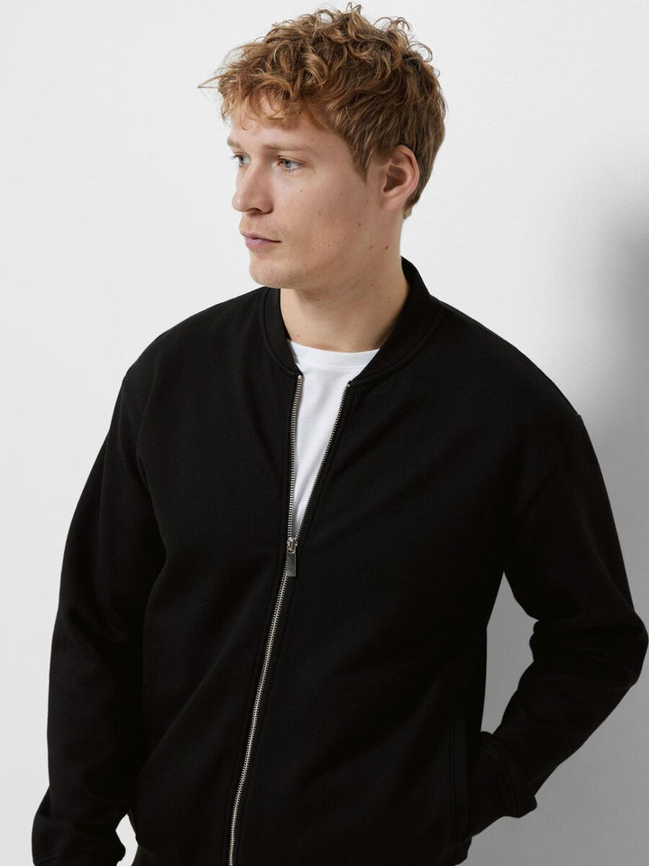 bomber jacket - black