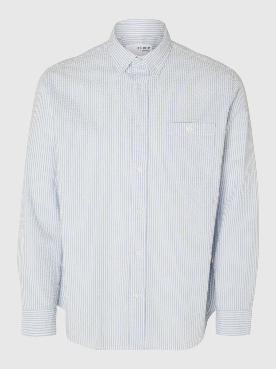 REG-REIL SHIRT LS SEERSUCKER - cashmere blue