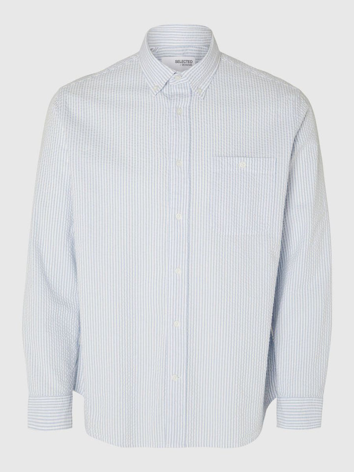 REG-REIL SHIRT LS SEERSUCKER - cashmere blue