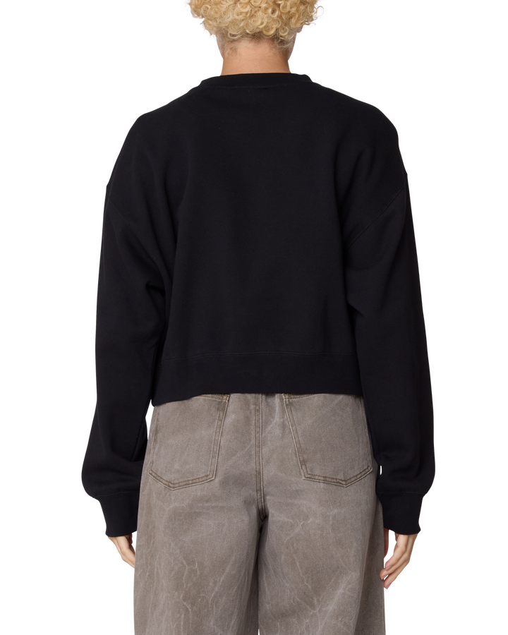 STUDIOS CROPPED CREW - DIGITAL BLACK