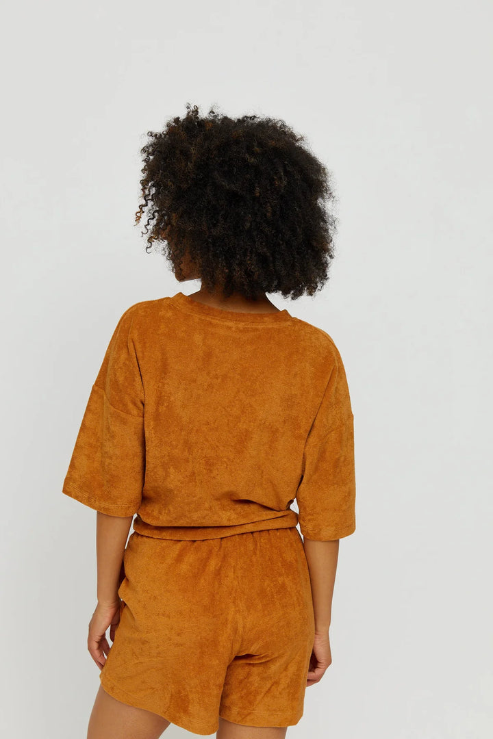 T-Shirt "Sunset" - brown sugar