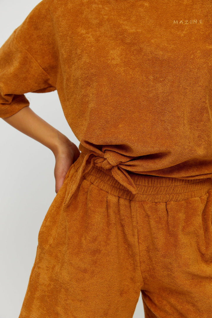 T-Shirt "Sunset" - brown sugar