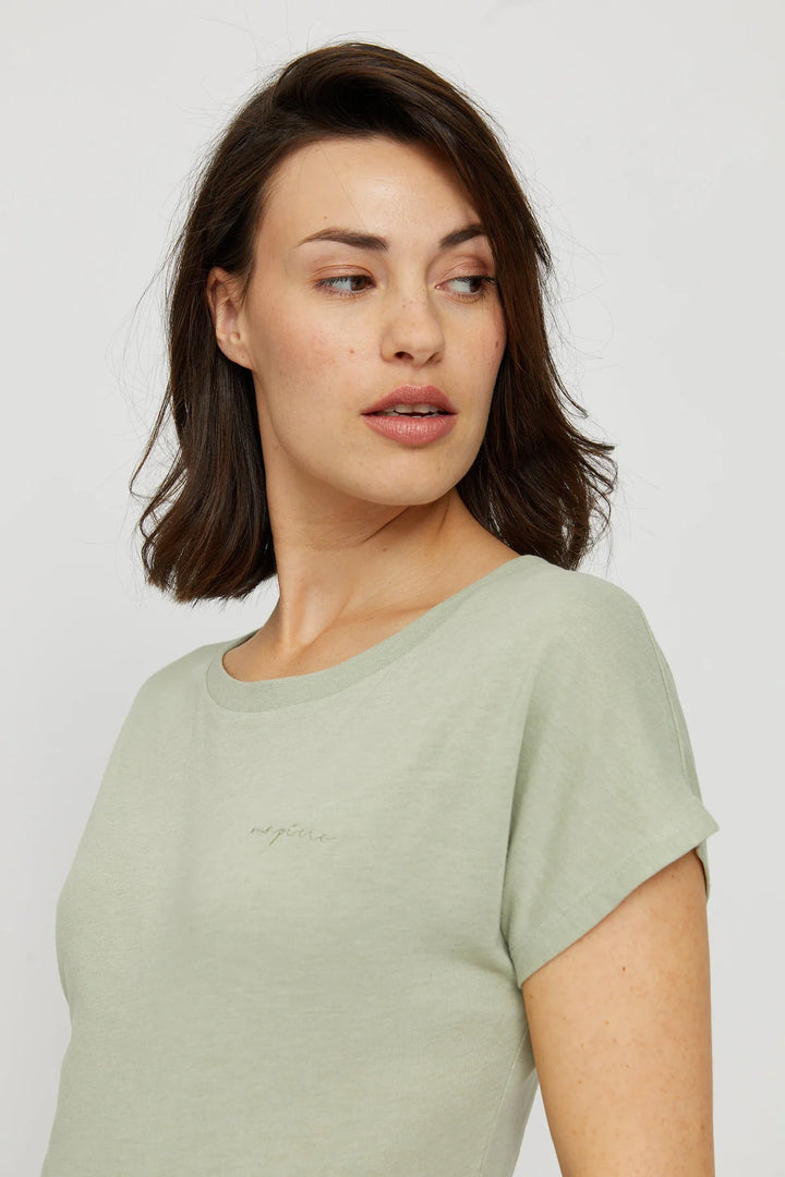 T-Shirt "Derry" - milky green