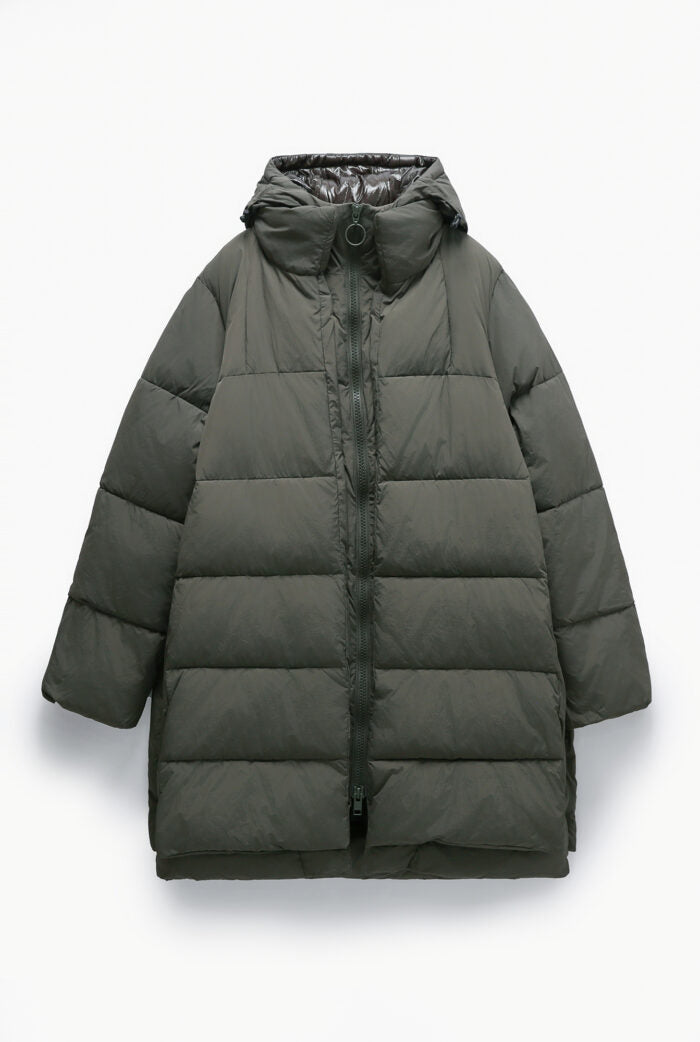 Fargo Puffer Jacket -black olive