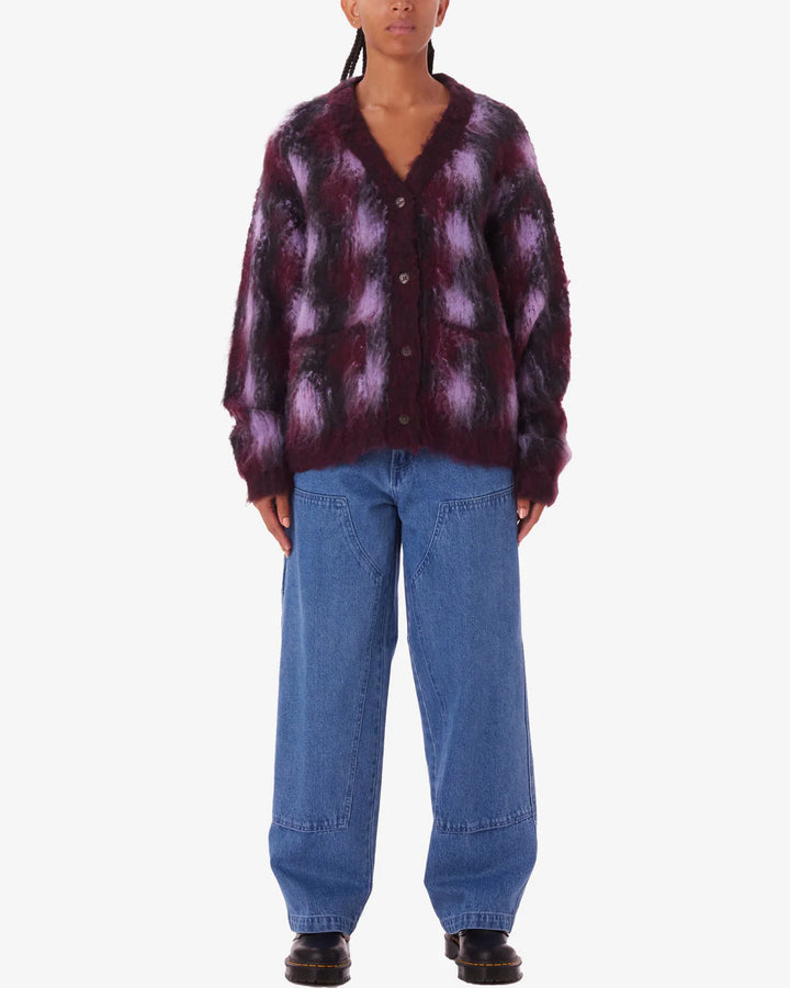 AMOEBA CARDIGAN BERRY MULTI