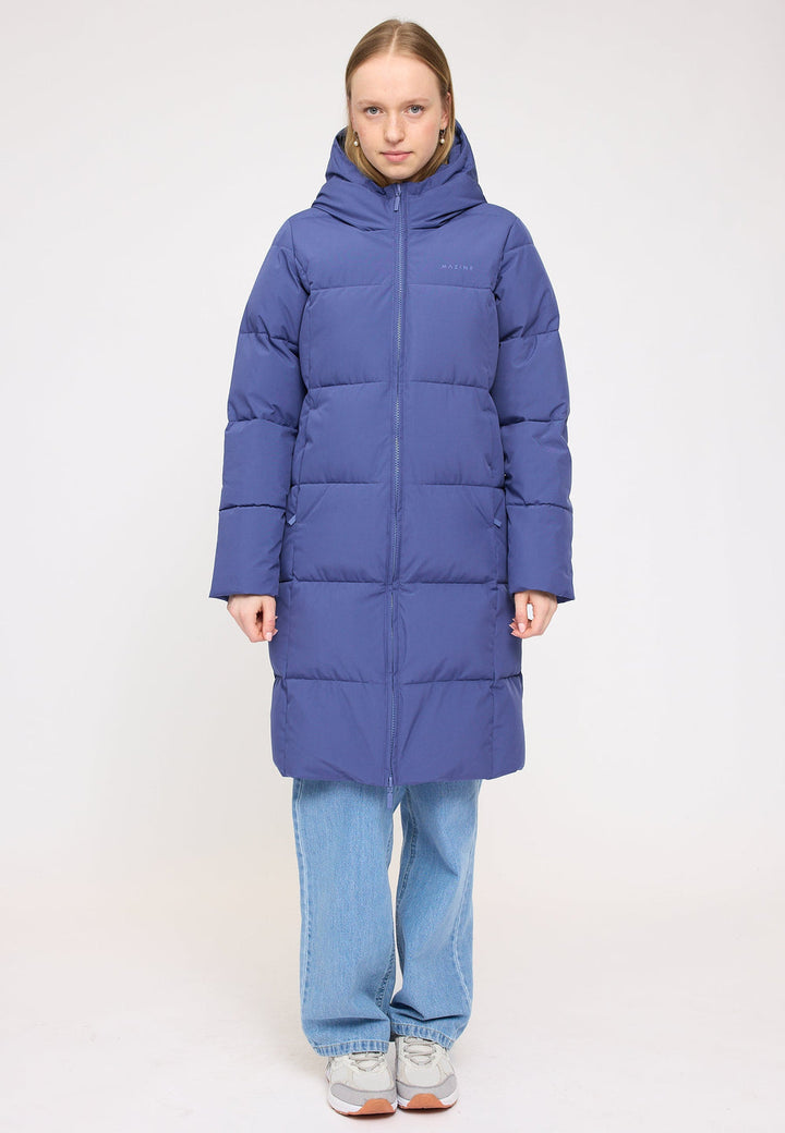 Basic Puffer Coat -  violet blue