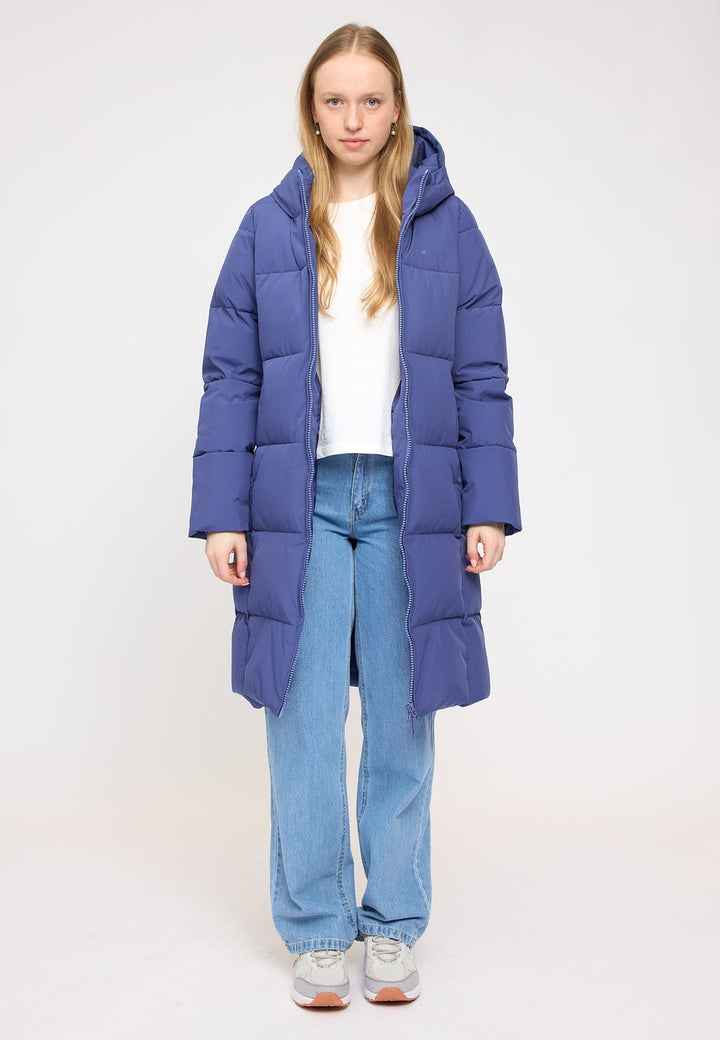 Basic Puffer Coat -  violet blue