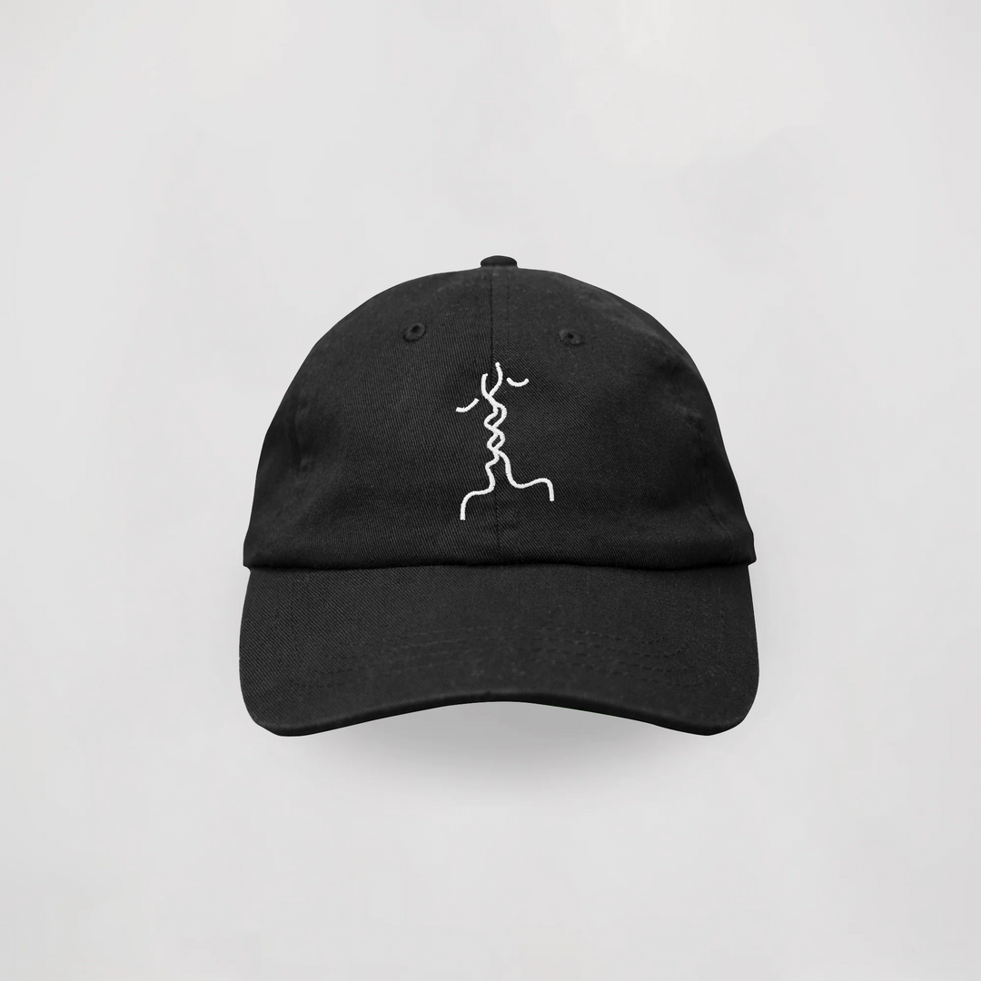 Cap " bisou" - black