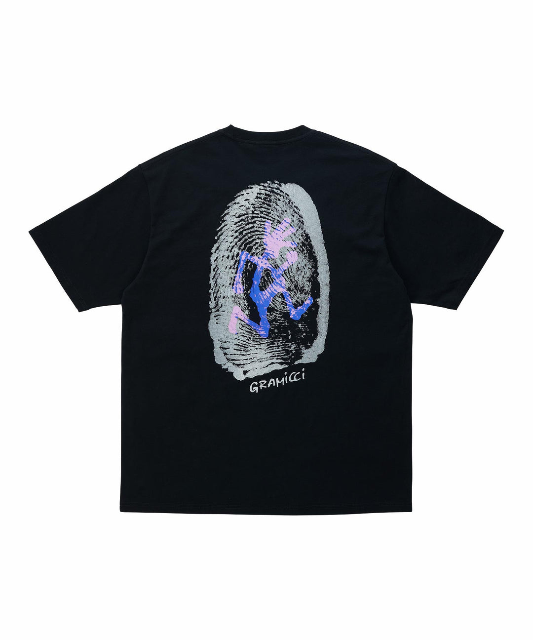 THUMBPRINT  TEE - black
