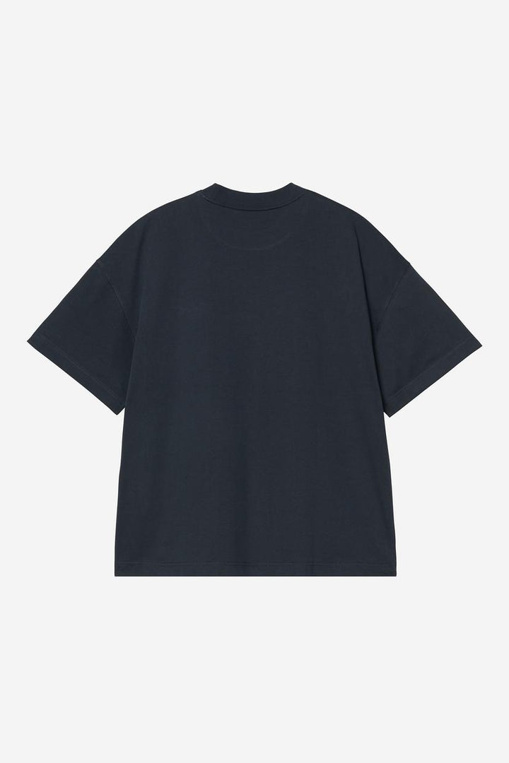 S/S Signature Script T-Shirt - Deep Night / Glassy Pink