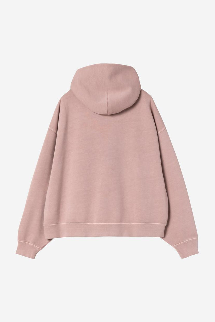 W' Hooded Benton Jacket - Glassy Pink garment dyed