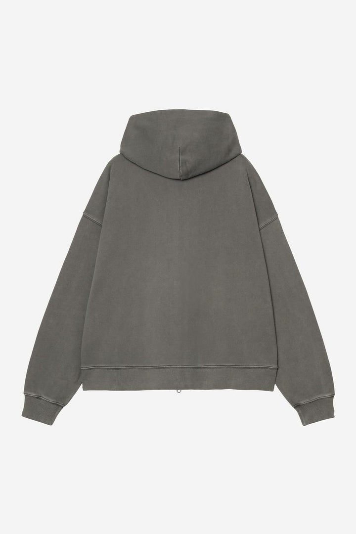 W' Hooded Benton Jacket Graphite garment dyed