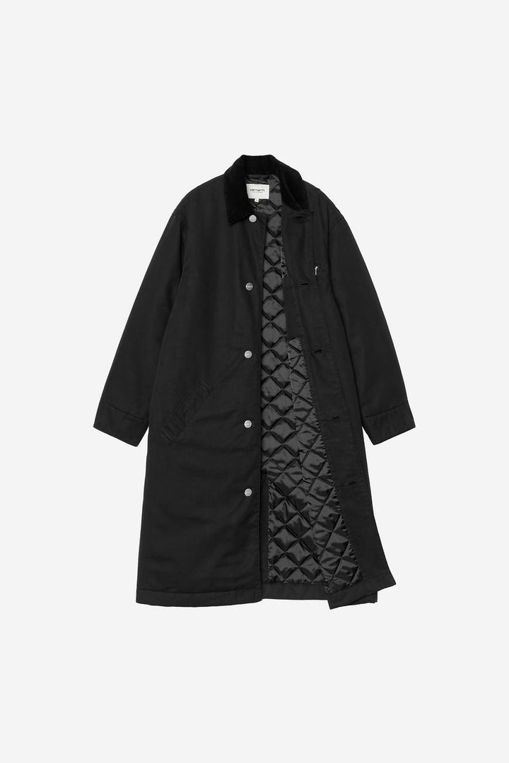 W' Webster Coat Black / Black stone washed