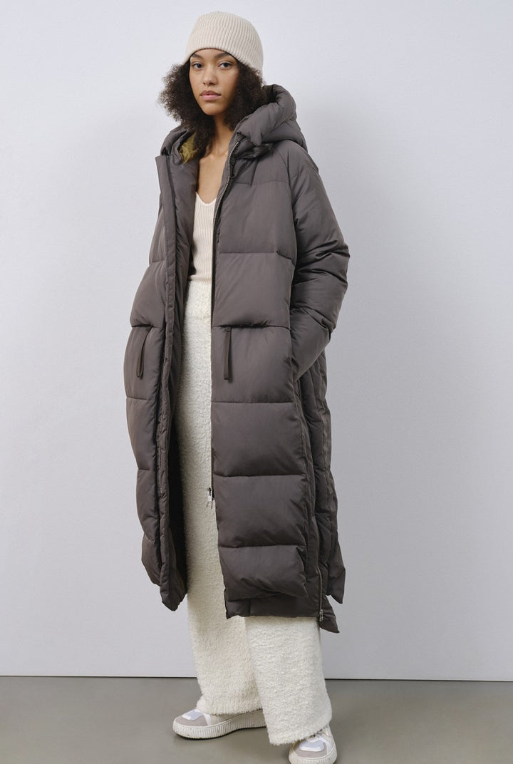 Lourdes Puffer Coat - black olive