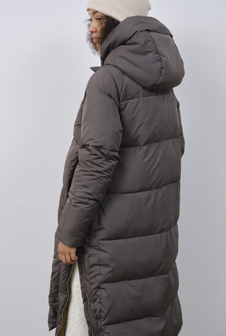 Lourdes Puffer Coat - black olive