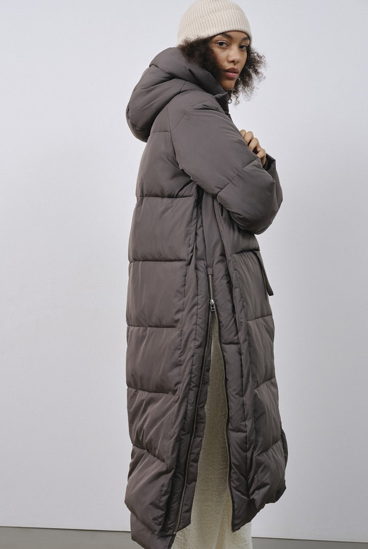 Lourdes Puffer Coat - black olive
