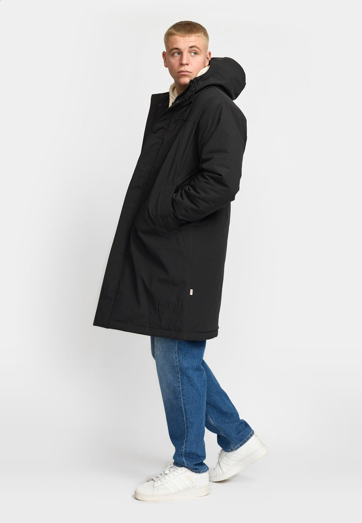 Padded Tech Coat - black