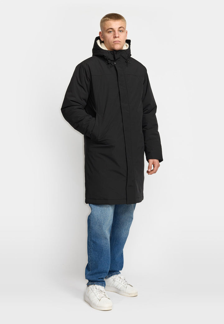 Padded Tech Coat - black