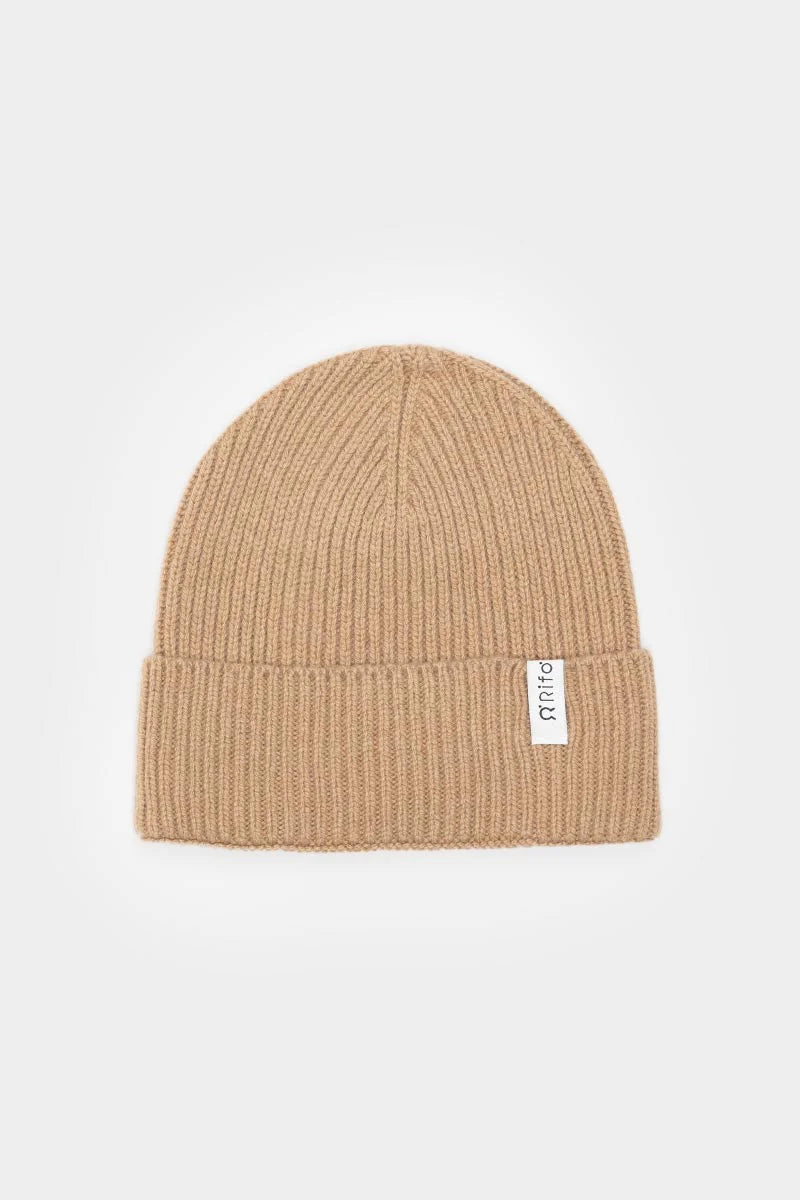 Cashmere Mütze Marcello- Beige sughero