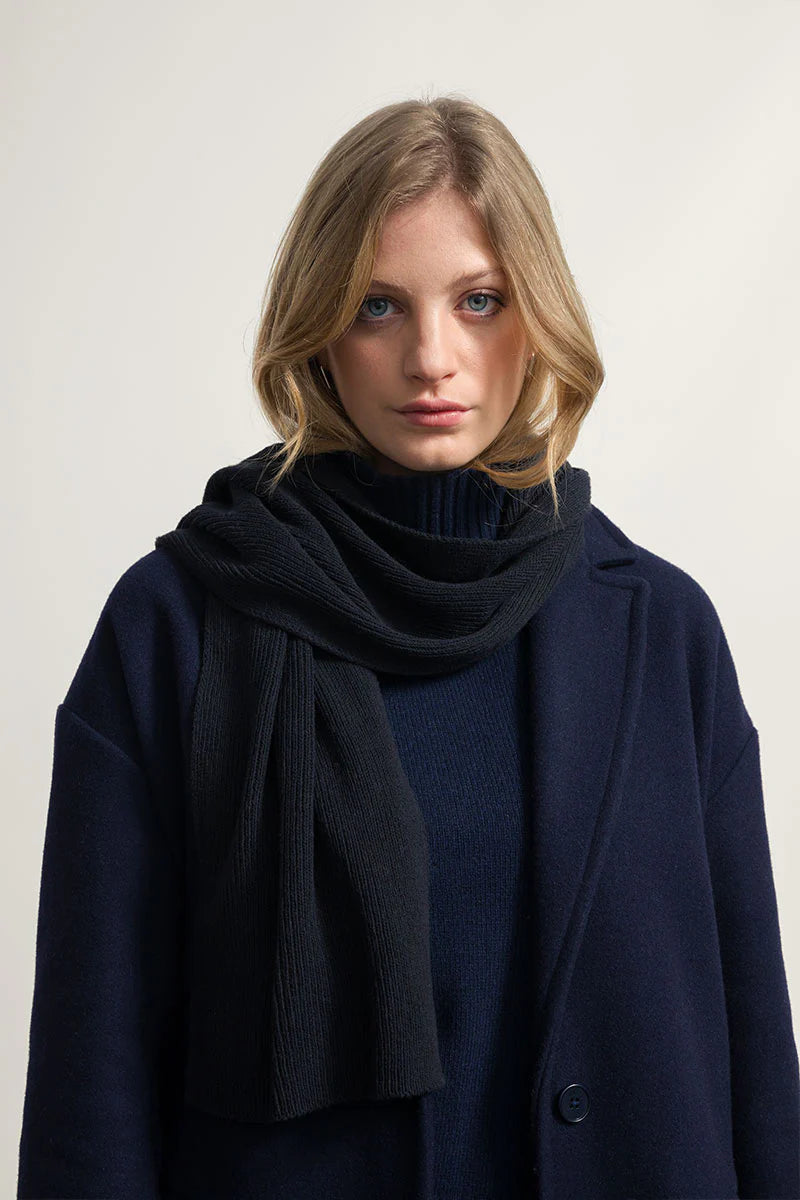 Cashmere Scarf Federico - Nero Ardesia