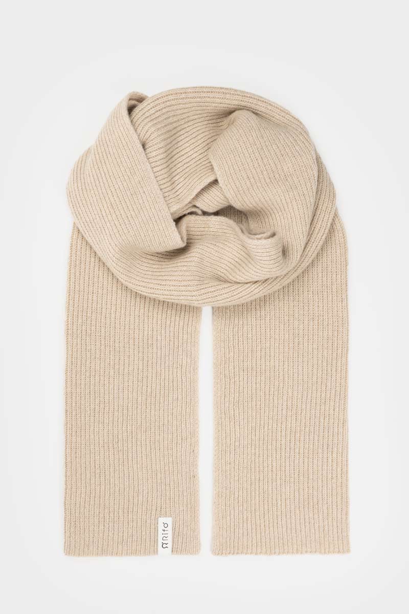 Cashmere Scarf Federico - Beige Cantuccino