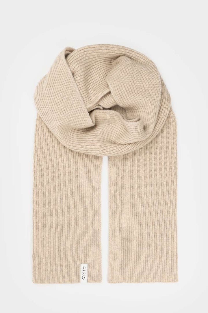 Cashmere Scarf Federico - Beige Cantuccino