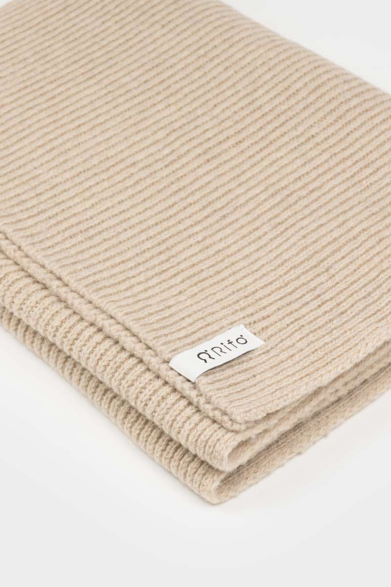 Cashmere Scarf Federico - Beige Cantuccino