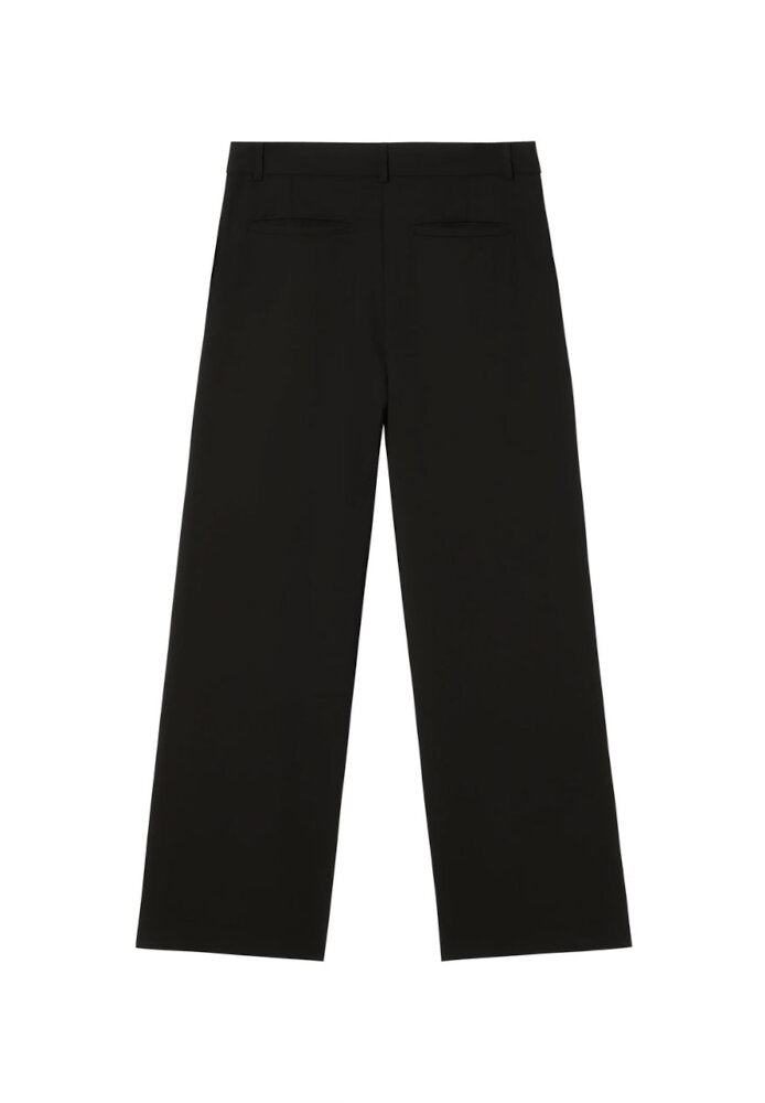 BLACK PAT PANTS