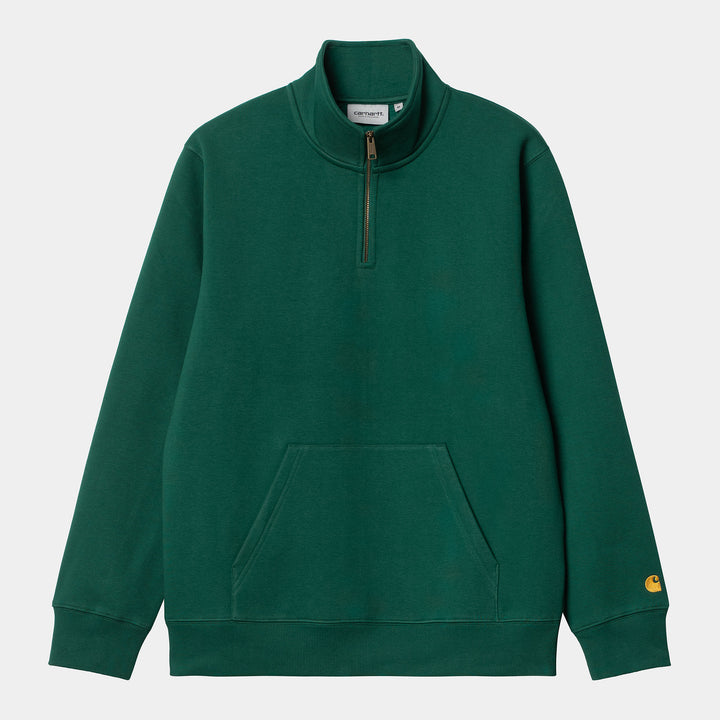 Chase Neck Zip Sweat - Chervil