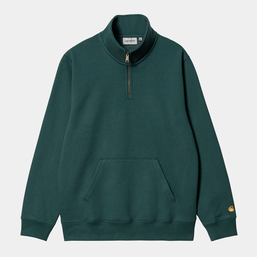 Chase Neck Zip Sweat - botanic