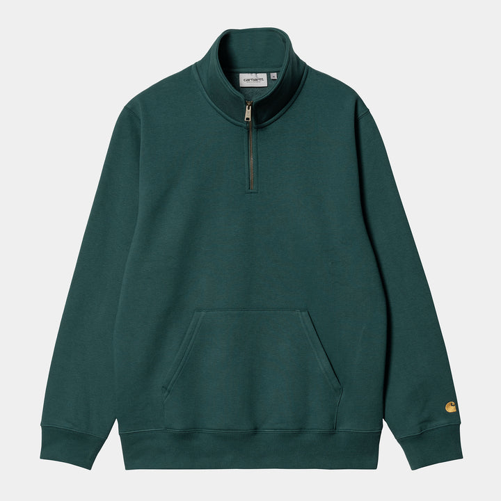 Chase Neck Zip Sweat - botanic