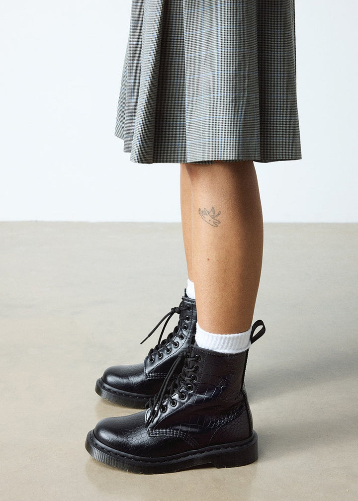 1460 BEX -  CROCO BLACK