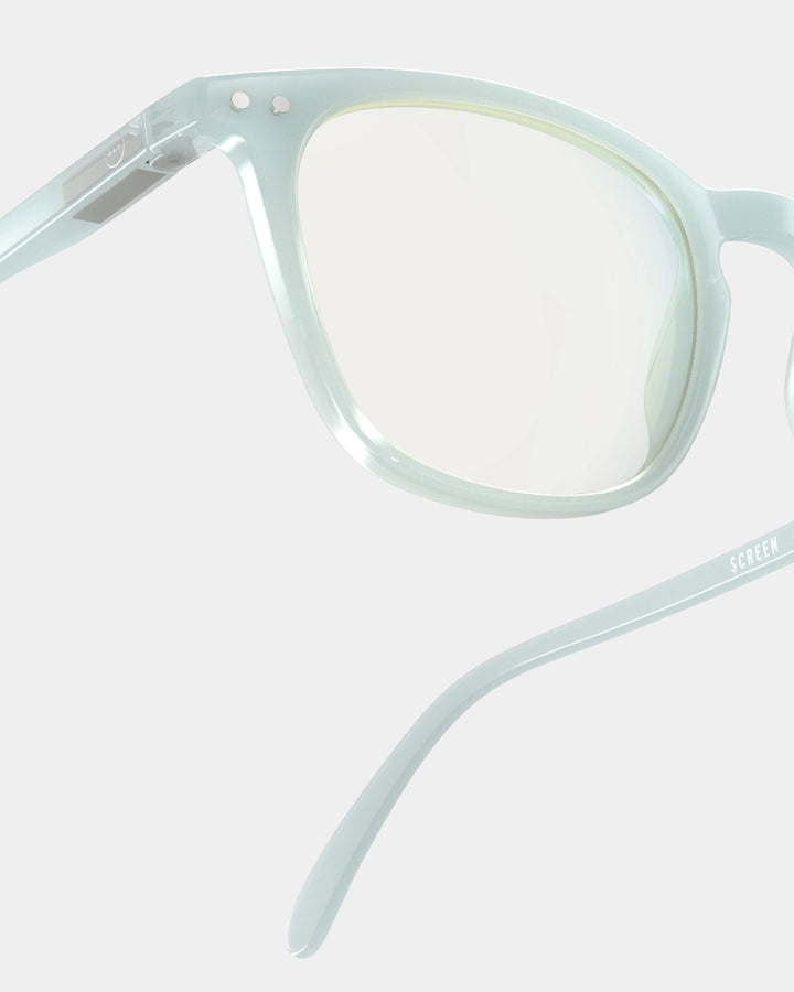 #E Screen Reading Glasses - Misty Blue