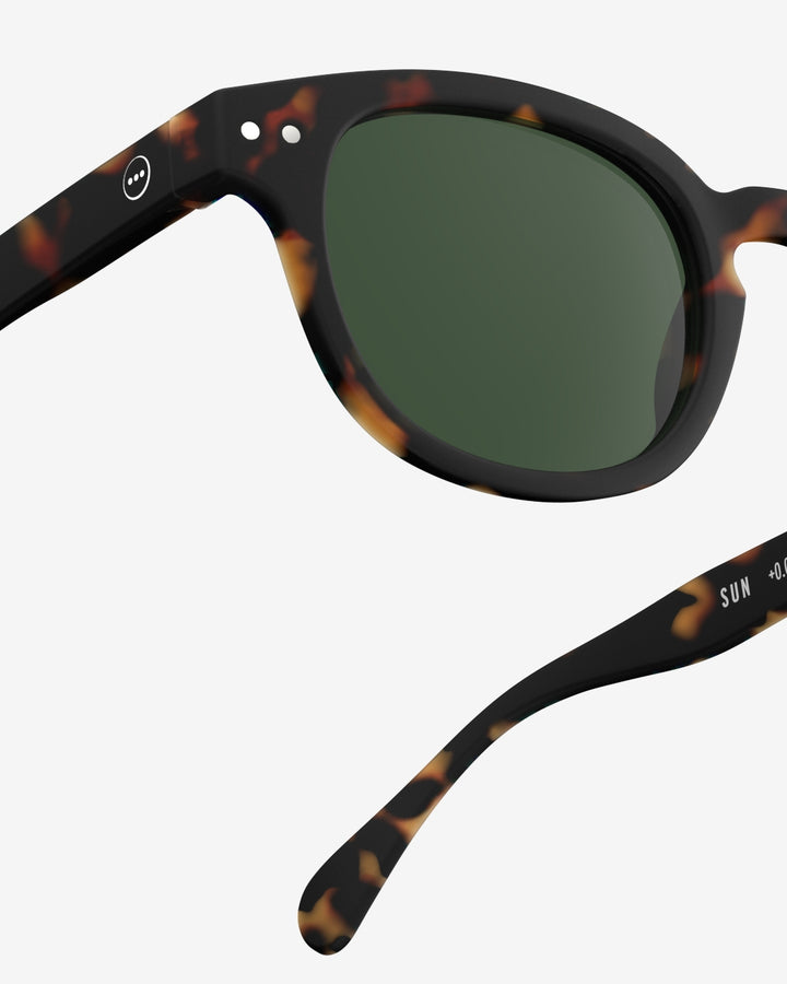 #C Sun Glasses - Tortoise green Lenses