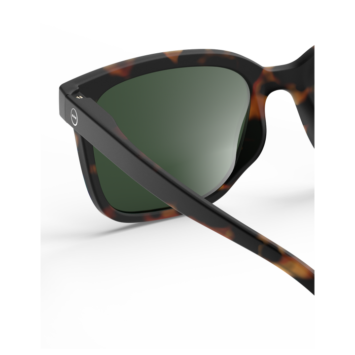 #L Sun Glasses - Tortoise green lense