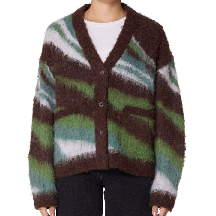 DELIRIUM CARDIGAN - BROWN MULTI