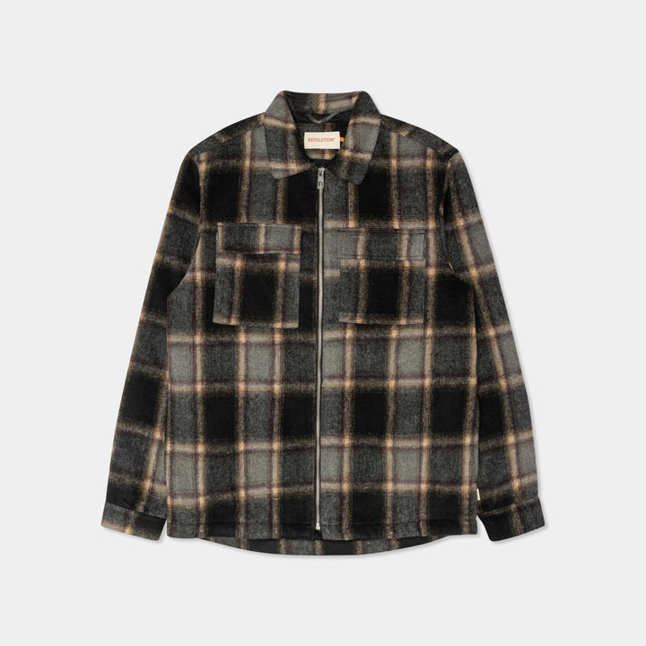 Lined Overshirt- black