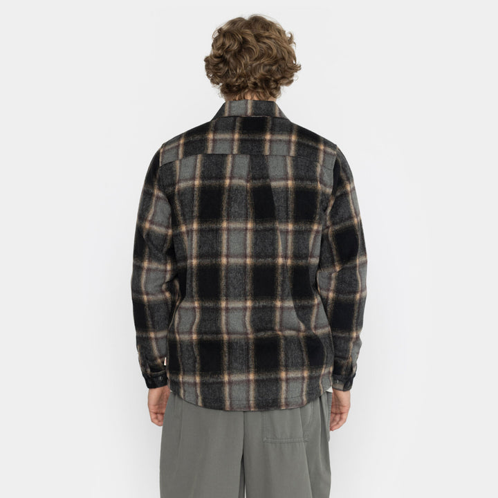 Lined Overshirt- black