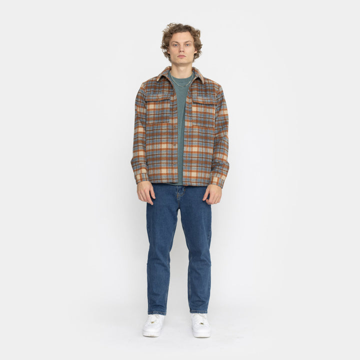 Lined Overshirt - dustblue
