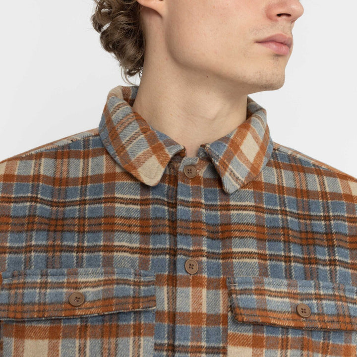 Lined Overshirt - dustblue