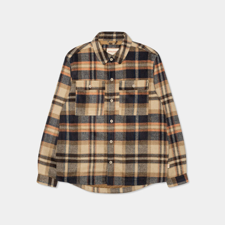 Lined Overshirt - lightbrown