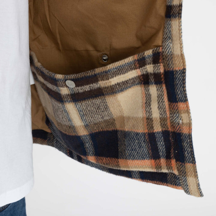 Lined Overshirt - lightbrown